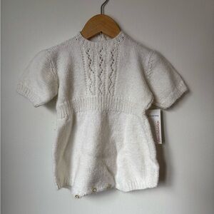 3-6mo vintage knit romper